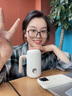 南極人保溫杯女陶瓷內膽316不銹鋼帶手柄茶水分離泡茶杯男辦公室水杯子 流云白【陶瓷覆層內膽】420ml 曬單實(shí)拍圖