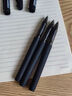 得力黑色練字筆簽字筆硬筆書(shū)法專(zhuān)用筆中性筆圓珠筆黑筆水筆高檔商務(wù)加粗簽名大容量粗字學(xué)生文具速干 【1.0mm】6支磨砂 曬單實(shí)拍圖