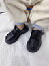 G.DUCKKIDS小黃鴨男童皮鞋夏季復(fù)古學院風小學生演出鞋兒童豆豆英倫風小皮鞋 黑色-魔術(shù)貼款-2024年上新 33 碼/內(nèi)長20.2cm 曬單實拍圖