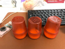 天順（tianshun） 印章盒紅色公章盒圓型印章盒 光敏印章盒 發(fā)票章盒 磨砂塑料盒 財(cái)務(wù)辦公用品 公章盒50X50X70MM 2個(gè)裝 曬單實(shí)拍圖