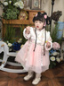 班喜迪女童連衣裙兒童漢服冬裝2025新款寶寶公主裙周歲禮服秋冬國風(fēng)裙子 粉色 110 cm 曬單實(shí)拍圖