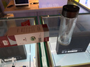 亞泰 雙層玻璃杯男女商務(wù)便攜辦公茶水杯雙層隔熱加厚底杯可定制刻字 360ml 曬單實(shí)拍圖