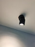 一極喜光明裝射燈家用輕奢客廳射燈led天花燈玄關(guān) 商用店鋪吸頂式筒燈射燈 黑色-7W-(底座直徑7.5cm) 暖白光3000k 曬單實(shí)拍圖