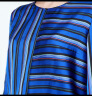 PORTS宝姿 新品 女装 夏季新品条纹拼接造型袖衬衫LN8B044HPP061 丈青条纹 4 晒单实拍图
