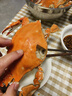 舟山紅膏嗆蟹整只醬母蟹寧波熗蟹梭子蟹咸蟹生腌螃蟹海鮮醉蟹即食 【單只凈重8-10兩】4只-宴請送禮 曬單實(shí)拍圖