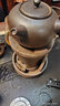 唯古復古木炭爐大號陶瓷燒水壺煮茶養生壺中式陽(yáng)臺客廳戶(hù)外明火茶具 吉祥炭爐(帶底座)+側把壺 800ml 曬單實(shí)拍圖