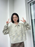 lagogo【抗起球】翻領(lǐng)套頭針織衫女拉谷谷2024年冬季新款毛衣 混色 L 曬單實(shí)拍圖
