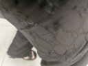 茹軒 黑色提花冰絲闊腿褲女夏季薄款高腰垂感寬松直筒顯瘦休閑拖地褲子 黑色冰絲面料-常規款 L 曬單實(shí)拍圖