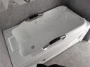 泊思家 BatHome亞克力獨(dú)立式裙邊智能恒溫加熱沖浪按摩歐式浴缸送貨入戶(hù) 簡(jiǎn)約空缸左群 1.4米 曬單實(shí)拍圖