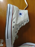 匡威（Converse）官方 All Star男女簡約休閑板鞋高幫鞋小白鞋159484C 159484C 42 曬單實拍圖
