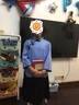 馬櫻紅雨 六一兒童民國學(xué)生裝童裝演出服裝女童古裝民國風(fēng)五四青年合唱朗 藍色棉麻【中裙】 150 【建議身高145-155厘米】 曬單實(shí)拍圖