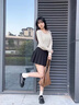 凡小如打底衫女秋冬長(cháng)袖t恤保暖內搭可外穿薄絨方領(lǐng)正肩上衣修身秋衣 杏色 L碼【建議105-120斤】 曬單實(shí)拍圖