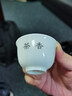 恒古（Heregur） 高溫青花陶瓷工夫小茶杯茶道品茗杯中式潮汕功夫茶具40毫升家用單杯老爺杯 (40mL)雪景6個(gè) 曬單實(shí)拍圖