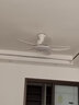 風(fēng)向標(biāo)（FXB）北歐全光譜LED餐廳風(fēng)扇燈客廳臥室家用簡(jiǎn)約現(xiàn)代帶風(fēng)扇一體吊燈 全光譜46-673A白色吸頂-白色葉 曬單實(shí)拍圖