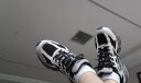 美津浓（MIZUNO）【SPEED】春夏季运动跑步鞋子男女星速鞋复古老爹鞋透气缓震跑鞋 03/黑/乳白 39 实拍图