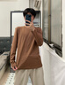 真維斯純棉長(zhǎng)袖T恤男裝秋冬打底衫重磅簡(jiǎn)約圓領(lǐng)純色潮寬松上衣潮流T恤JR 咖2900 M 曬單實(shí)拍圖