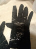 森羅慕彤蕾絲手套女短款防曬手套女士春秋薄款騎行蕾絲遮陽(yáng)透氣防滑單手套 黑色 曬單實(shí)拍圖