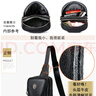 阿諾妮斯胸包男款真皮單肩包頭層牛皮斜挎包潮流背包休閑上身包手機(jī)包小包 22811 獅子頭胸包 曬單實(shí)拍圖