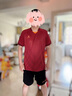 KELME /卡爾美定制足球服男套裝比賽透氣短袖V領(lǐng)組隊服印字印號球衣 棗紅熒光橙 XXL 曬單實(shí)拍圖