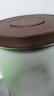 安扣 玻璃罐咖啡豆密封罐单向排气咖啡粉玻璃密封储物罐1700ml咖色 实拍图