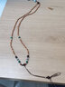 皓埼原創(chuàng  )設計手工編織簡(jiǎn)約百搭橄欖核竹節鏈項鏈繩南紅瑪瑙翡翠掛件繩玉墜玉佩掛繩子 橄欖核竹節項鏈 曬單實(shí)拍圖