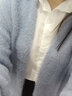 恒源祥 2022秋冬慵懶風(fēng)寬松過(guò)膝加厚中長(cháng)款仿貂絨針織毛衣開(kāi)衫外套大衣 淺藍色加長(cháng)款 L 110-125斤合適 曬單實(shí)拍圖