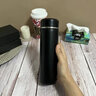 ULTICARE紫砂內(nèi)膽顯溫保溫杯男女士商務(wù)辦公茶水分離泡茶杯實(shí)用高檔伴手禮 紳士黑400ml(紫砂內(nèi)膽|智能測(cè)溫) 曬單實(shí)拍圖