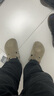 BIRKENSTOCK勃肯德國(guó)進(jìn)口男女款牛皮絨面革軟底Boston包頭拖鞋 灰色常規(guī)版0560771 44 曬單實(shí)拍圖