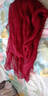 達芬奇密碼110cm純色加大真絲紅絲巾100桑蠶絲秋冬季女士披肩送母親媽媽禮物 酒紅 曬單實(shí)拍圖