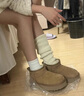 緋垚冬季雪地靴女加絨加厚棉鞋女厚底增高皮毛一體防滑保暖短筒靴 駝色 36 曬單實拍圖