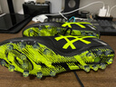 亞瑟士（ASICS）DS LIGHT L.E.高端袋鼠皮水晶底AG足球鞋1103A077-002 黑綠#1103A077-002 42 (265mm) 曬單實(shí)拍圖