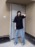 莫代爾重磅純棉女士圓領(lǐng)打底T恤白色夏天短袖t恤寬松純色女半袖上衣夏季 白色【230克重】 M（50-60kg） 曬單實(shí)拍圖