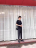 啄木鳥休閑褲男夏季新款百搭修身直筒九分褲男顯瘦寬松男士西褲闊腿褲男 882黑色九分褲 3XL （33 建議150-160斤） 曬單實拍圖