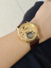 伊索（AESOP）十大名表高端品牌手表男士十二生肖鏤空陀飛輪機械表防水腕表禮物 7085皮帶金殼金面【金豬賜?！?曬單實(shí)拍圖