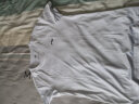 李宁（LI-NING）羽毛球健身运动户外跑步训练休闲短袖T恤ATSP503-2白色 2XL码男款 实拍图