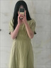 LPOX連衣裙2025年新款連衣裙女法式初戀收腰小眾仙女綠色連衣裙女 牛油果綠[優(yōu)質(zhì)款Q209#] M (80-95斤) 曬單實拍圖