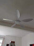 璞藝大風(fēng)力吊扇餐廳靜音工業(yè)變頻遙控客廳家用簡約復(fù)古無燈吊頂電風(fēng)扇 白色5葉56寸+變頻遙控 曬單實拍圖