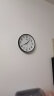 康巴丝（Compas）挂钟 创意简约钟表客厅石英钟表挂墙时钟 c2855 黑色 26cm直径 实拍图