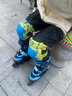 米高 K-8兒童輪滑鞋護具滑板車(chē)旱冰溜冰鞋平衡車(chē)加厚護膝護肘護手套裝 6件套 藍色 S【適合25-50斤】 曬單實(shí)拍圖