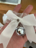 束芬蕾絲小鈴鐺女m頸帶choker脖子情趣貓耳朵蝴蝶結頸帶飾品項鏈裝飾 Q0020白色款 大鈴鐺項圈 曬單實(shí)拍圖