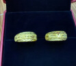 周大福滿天星蛇肚足金黃金耳環(huán)女送禮(工費(fèi):160計(jì)價(jià))EOF1482七夕 足金 約3.90g 曬單實(shí)拍圖