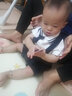 Auro Mesa嬰兒套裝男童夏裝領(lǐng)結短袖白色包屁衣背帶褲周歲禮服紳士西服 圖片色 73cm/9-12M/ 曬單實(shí)拍圖