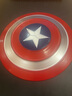 貝智鹿美國隊長(cháng)盾牌金屬1:1 美國隊長(cháng)盾牌全金屬1比1電影版漫威周邊美隊 全新升級版47CM(手持＋背帶) 立 曬單實(shí)拍圖