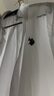 U.S. POLO ASSN.短袖襯衫男夏季純棉商務(wù)休閑寬松免燙男士上衣襯衣白色L 曬單實(shí)拍圖