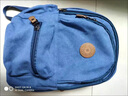 蒲卡儂新款加厚耐磨帆布雙肩背包男女通用中小號行李包牛仔布藝學(xué)生書(shū)包 天藍色 39.28.15. 曬單實(shí)拍圖