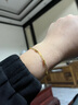 老廟18k金手鏈AB鏈轉(zhuǎn)運珠女款送女友老婆節(jié)日生日禮物七夕情人節(jié)禮物 約1g 曬單實拍圖