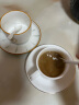 裕行白玉咖啡杯套装描金白色240ml茶杯办公室陶瓷咖啡杯【杯碟勺】 晒单实拍图