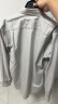 无印良品（MUJI） 男式 免熨烫 半宽角领长袖衬衫 男士衬衣 格子 早春新品纯棉全棉 浅灰色 L(175/100A) 晒单实拍图