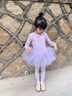 舞東方舞蹈服兒童女秋冬長(cháng)袖芭蕾舞裙女孩幼兒中國舞跳舞衣服女童練功服 淺紫色（長(cháng)袖） 120  (高110-120cm 重33-38斤) 曬單實(shí)拍圖
