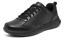 斯凱奇（Skechers）男款商務(wù)休閑鞋黑色皮鞋辦公通勤鞋 全黑色/BBK 42 曬單實(shí)拍圖